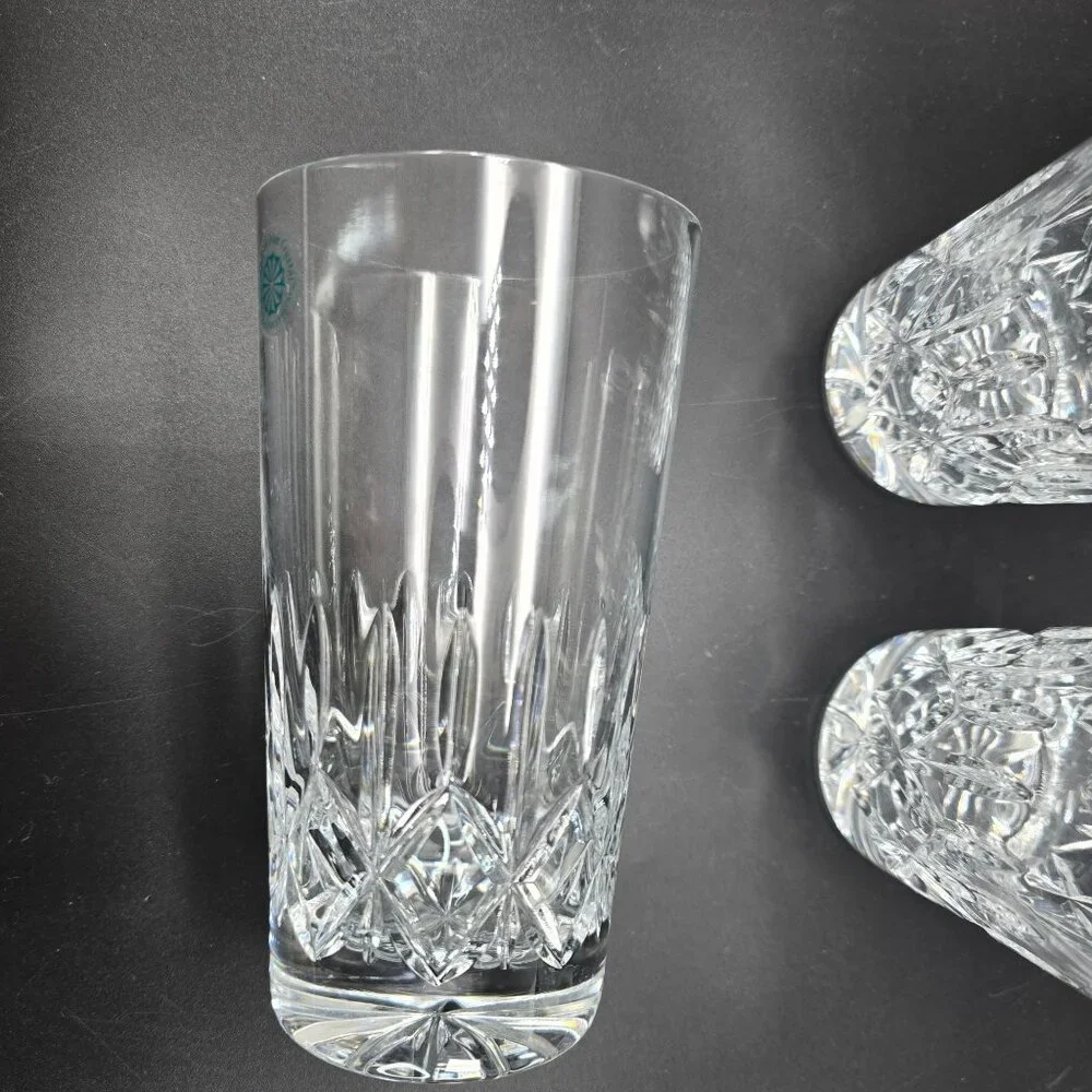 Galway Irish Crystal Baldmore Crystal Highball & Whiskey Glasses Set Of 4 DH1300 - Picture 14 of 15